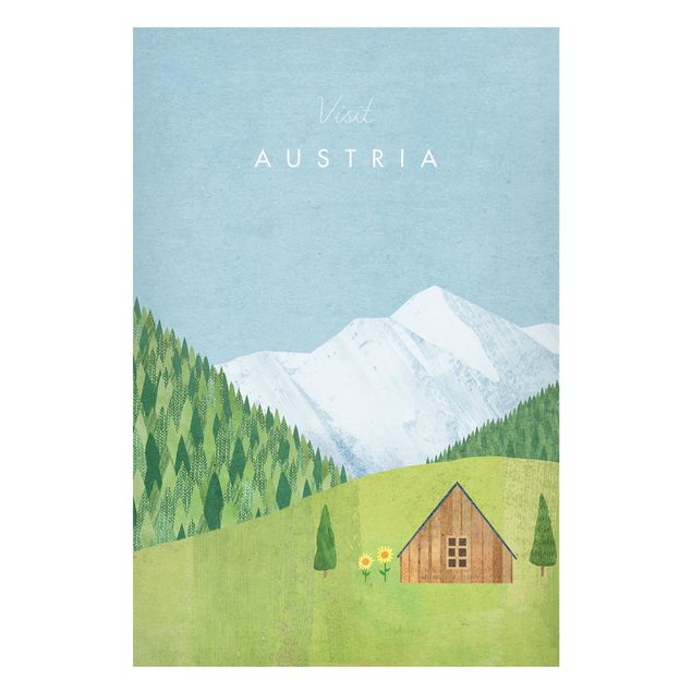 Tableau montagnes Campagne touristique - Autriche