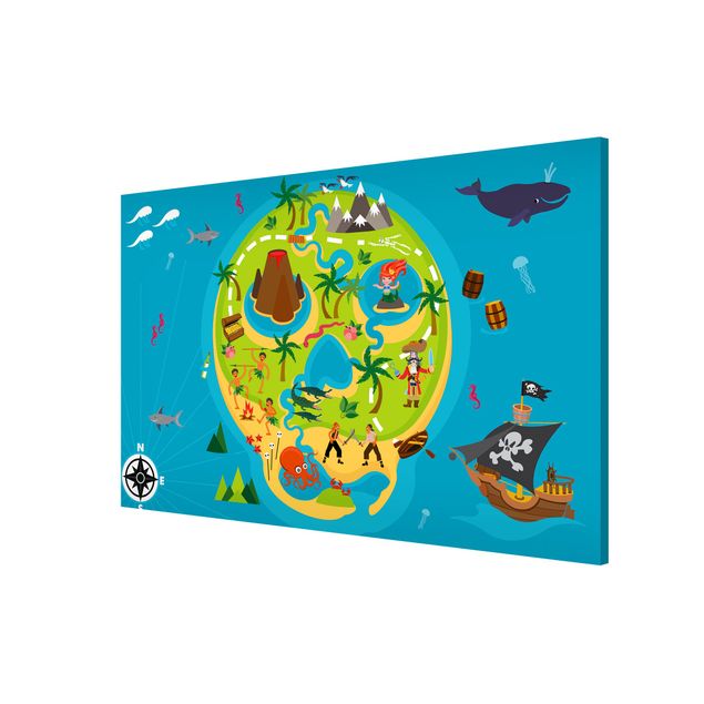 Tableau magnétique - Playoom Mat Pirates - Welcome To The Pirate Island
