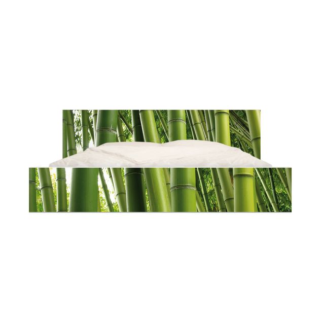 Papier adhésif pour meuble IKEA - Malm lit 160x200cm - Bamboo Trees No.1