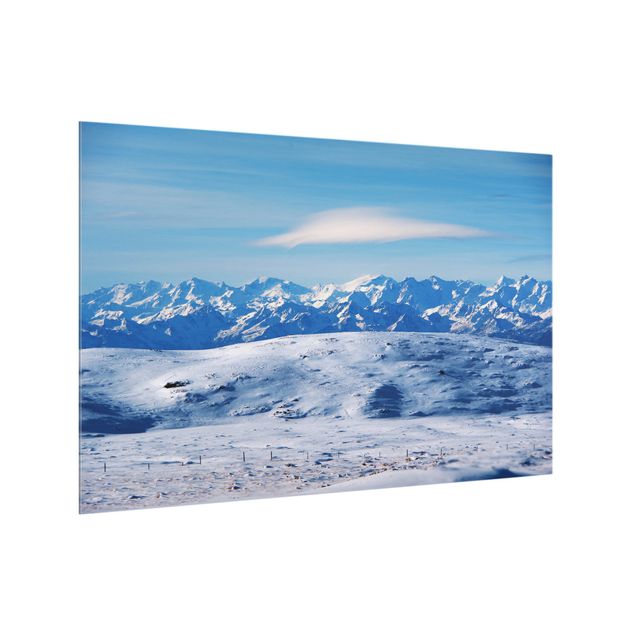 Fonds de hotte - Snowy Mountain Landscape - Format paysage 3:2