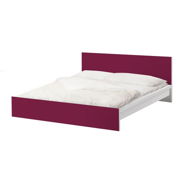 Papier adhésif pour meuble IKEA - Malm lit 140x200cm - Colour Wine Red