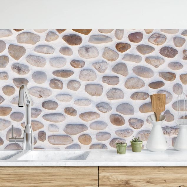 Décorations cuisine Mur de pierre andalou