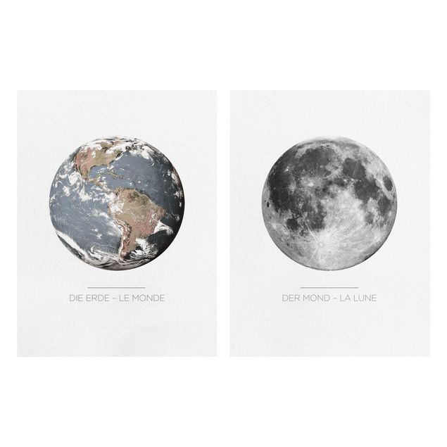 Tableaux Moon And Earth