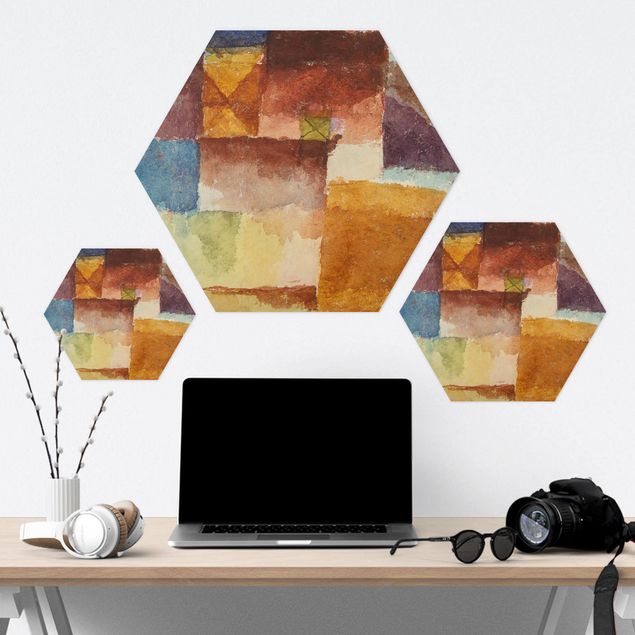 Tableau hexagon Paul Klee - Dans le terrain vague