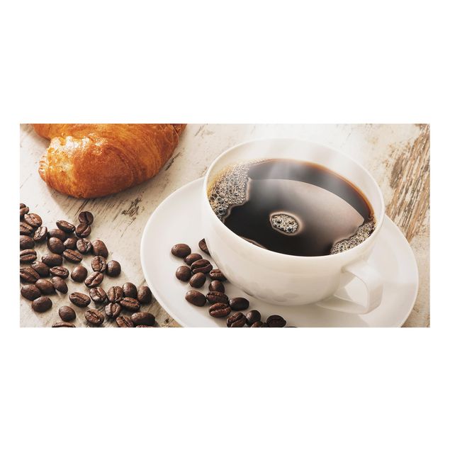 Fond de hotte - Steaming Coffee Cup With Coffee Beans