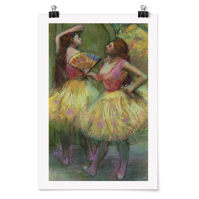 Tableaux modernes Edgar Degas - Deux danseurs avant de monter sur scène
