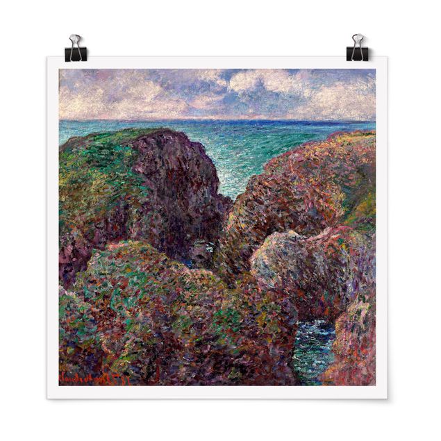Tableaux Impressionnisme Claude Monet - Groupe de rochers à Port-Goulphar