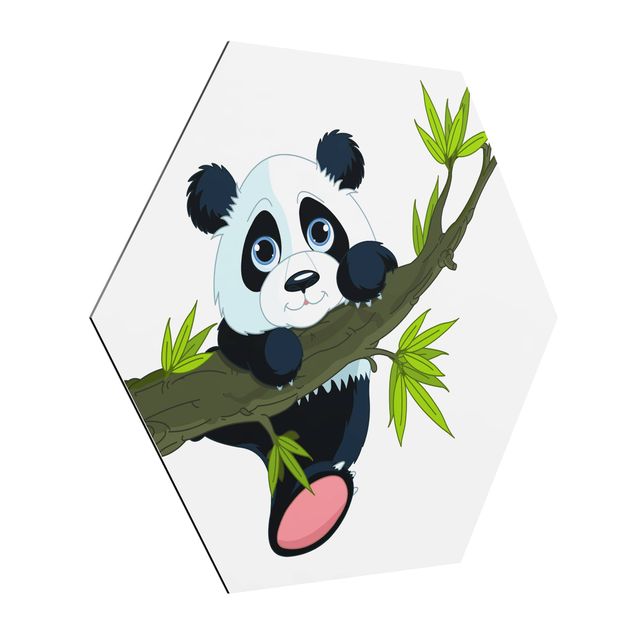 Tableaux panda Panda grimpeur