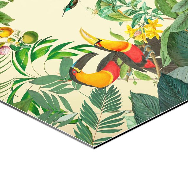 Tableaux de Andrea Haase Collage Vintage - Oiseaux dans la jungle