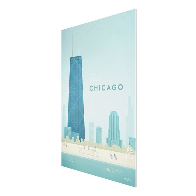 Tableau ville du monde Poster de voyage - Chicago