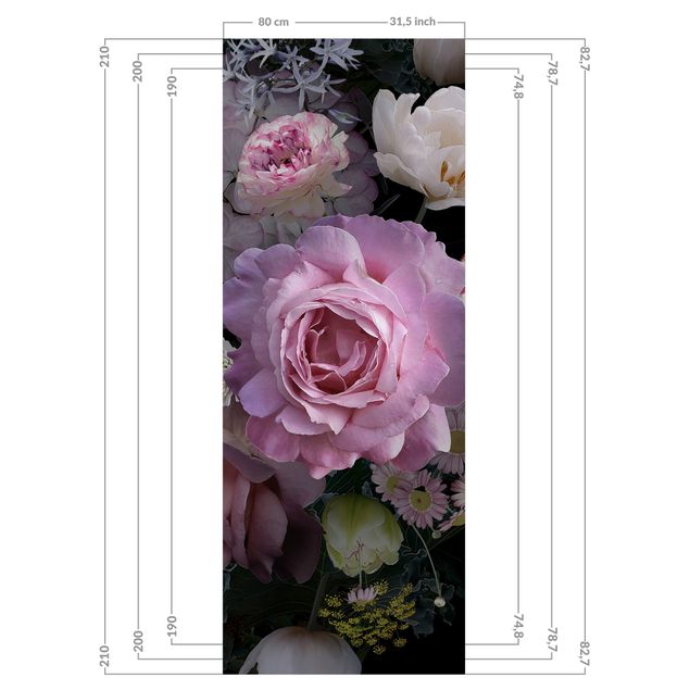 Revêtement mural de douche - Bouquet Of Gorgeous Roses