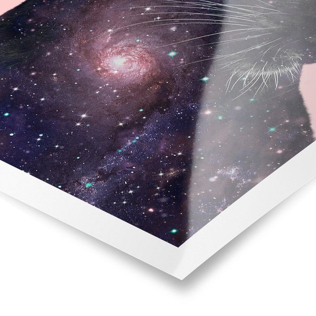 Tableaux de Jonas Loose Panthère avec galaxie