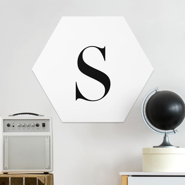Tableaux modernes Lettre Serif Blanc S