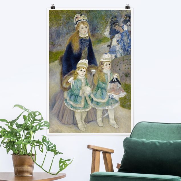 Déco murale cuisine Auguste Renoir - Mère et enfants (La promenade)