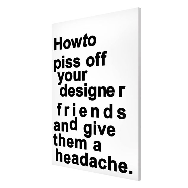 Tableau moderne Designers Headache