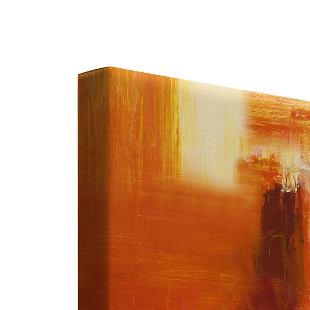 Tableaux de Petra Schüßler Composition en orange et brun