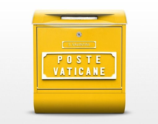 Boite au lettre jaune Au Vatican