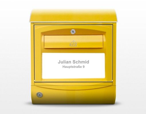 Boite aux lettres jaune En Suisse