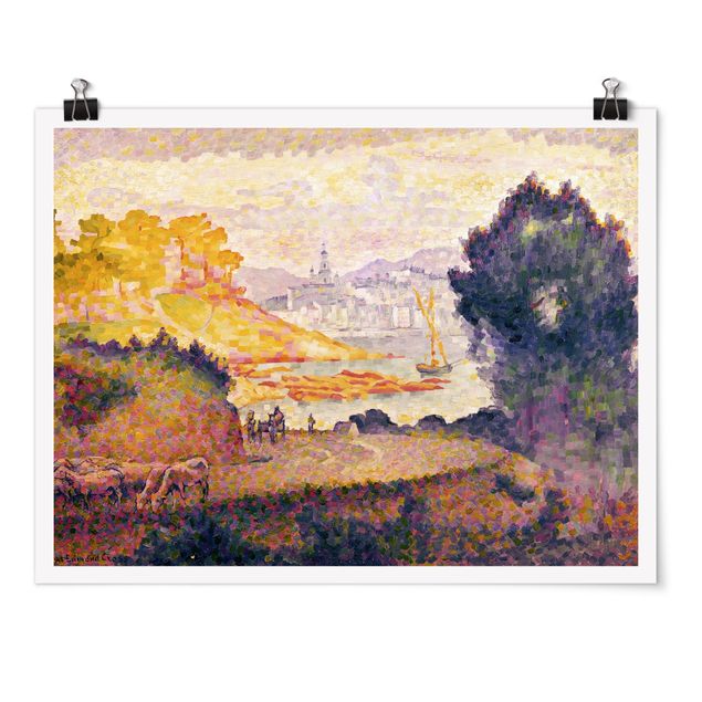 Tableau paysage Henri Edmond Cross - Vue de Menton