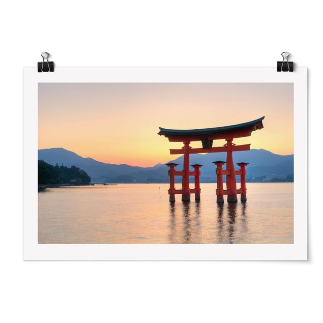 Tableaux Asie Torii à Itsukushima