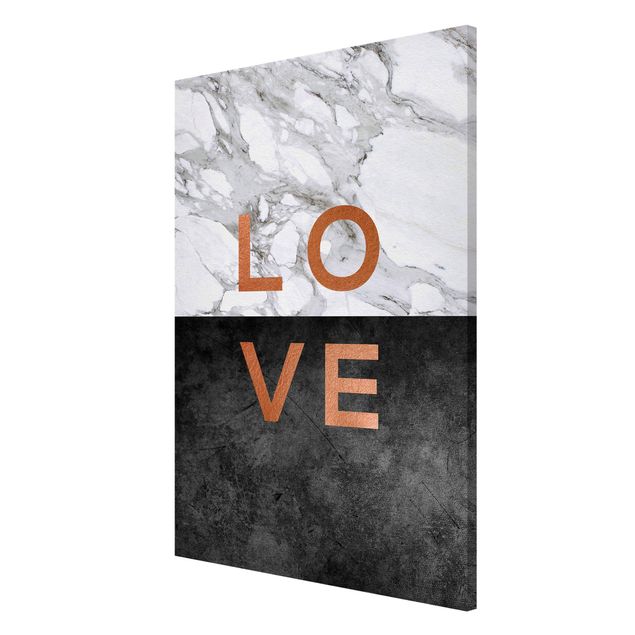 Tableau citations Love Copper And Marble