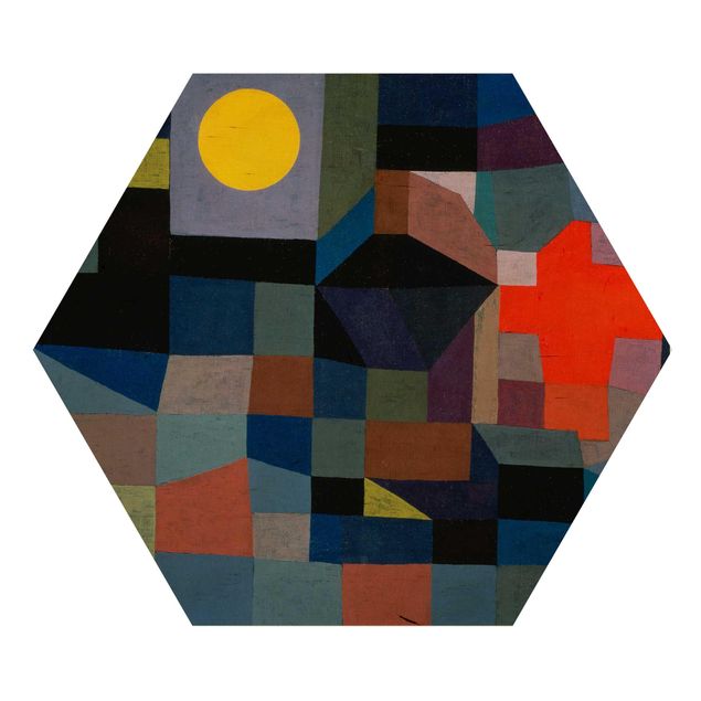 Impression sur bois Paul Klee - Feu à la pleine lune