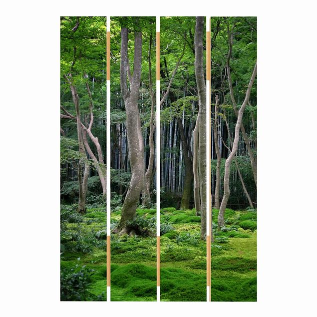 Tableaux bois Forêt japonaise