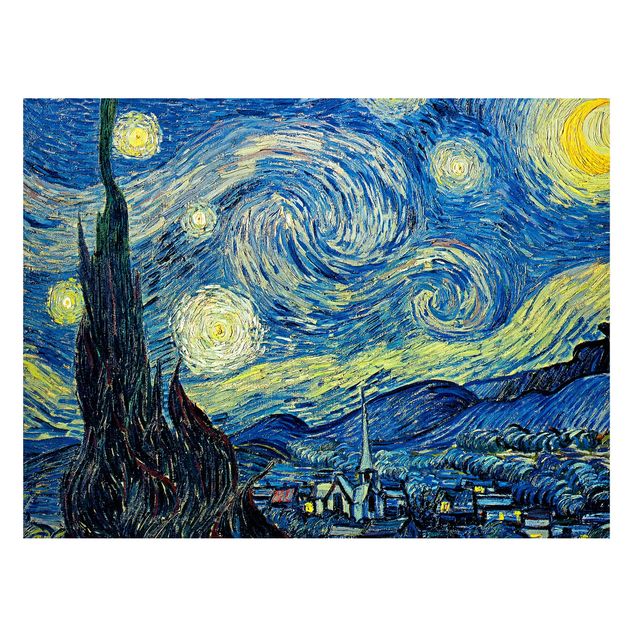 Tableau impressionniste Vincent Van Gogh - La nuit étoilée