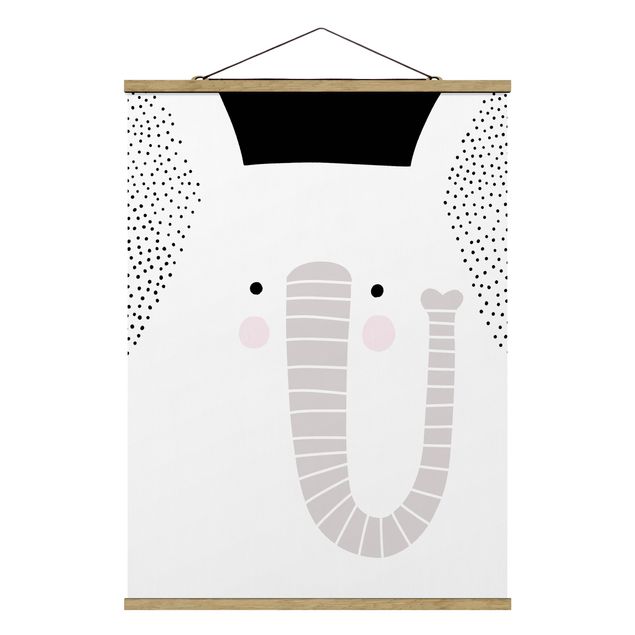 Cadre animaux Zoo à motifs - Éléphant