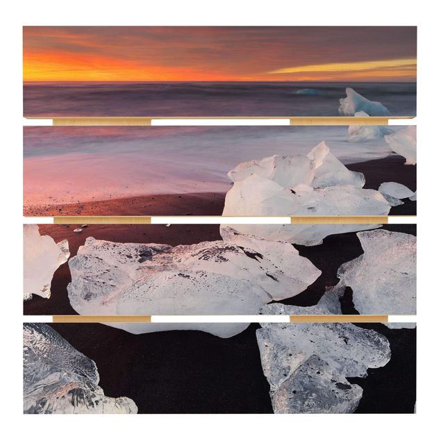 Tableaux de Rainer Mirau Morceaux de glace Jökulsárlón Islande
