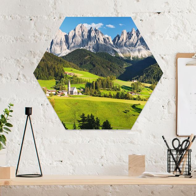 Tableaux paysage Odle dans le Tyrol du Sud