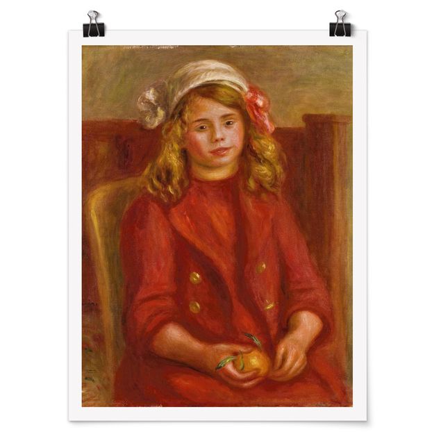 Tableaux moderne Auguste Renoir - Jeune fille avec une orange