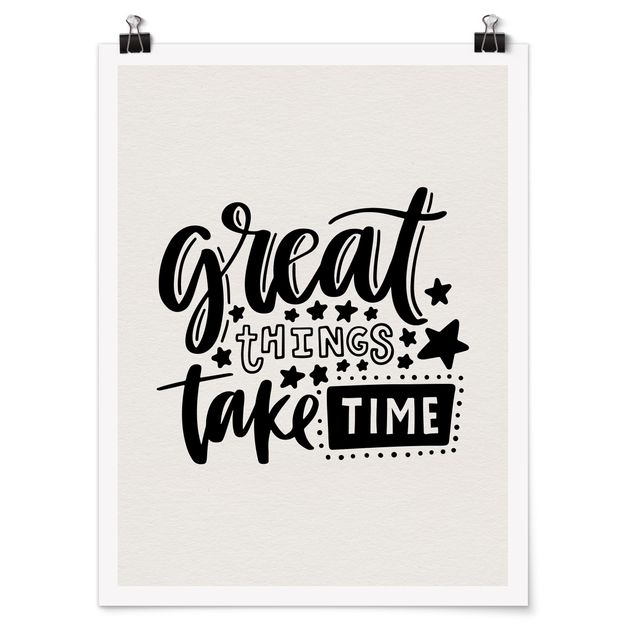 Tableau citation Great Things Take Time