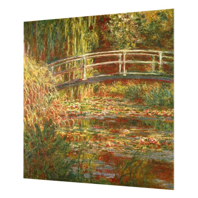 tableau de monet Claude Monet - Étang de nénuphars et pont japonais (Harmonie en rose)