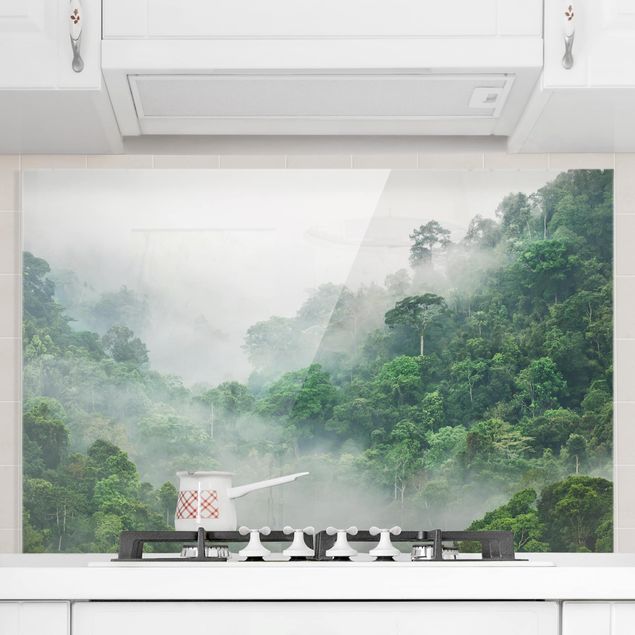Décorations cuisine Jungle dans le brouillard