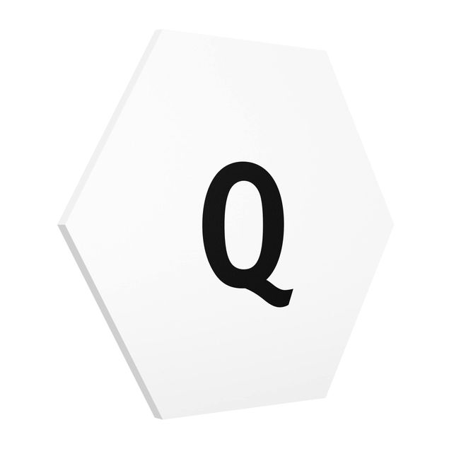 Tableaux lettres Lettre blanche Q
