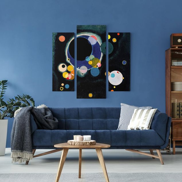 Tableau expressionniste Wassily Kandinsky - Cercles d'esquisses