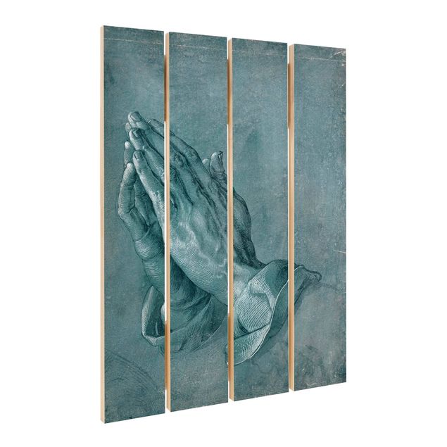 Tableaux bois Albrecht Dürer - Étude des mains en prière