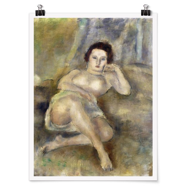 Tableau portraits Jules Pascin - Jeune femme allongée