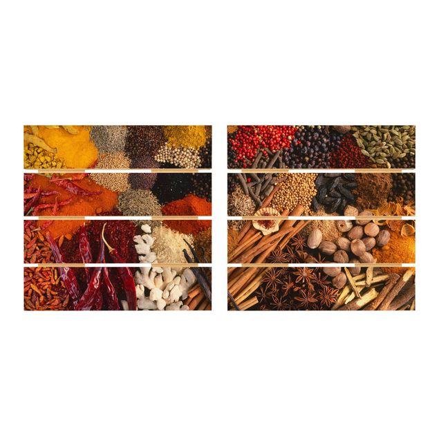 Impression sur bois - Exotic Spices