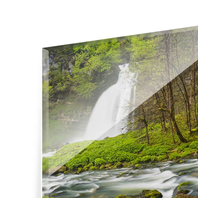 Tableaux de Rainer Mirau Waterfalls Cascade De Flumen