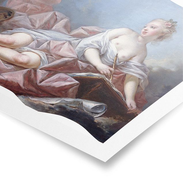 Tableau reproduction Jean Honoré Fragonard - Personnification de la peinture