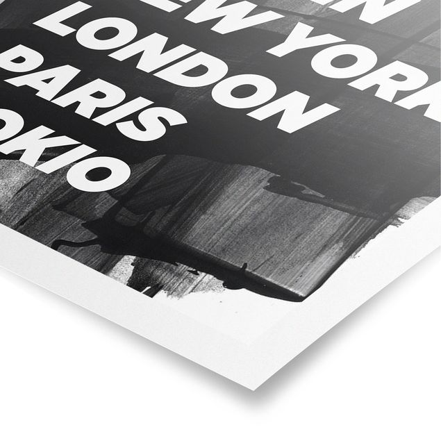 Posters villes Berlin New York Londres