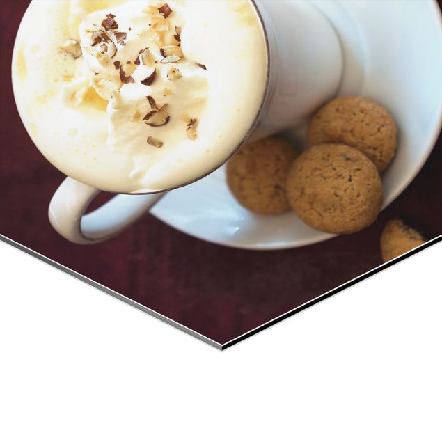 Hexagone en alu Dibond - Hot Chocolate With Cream