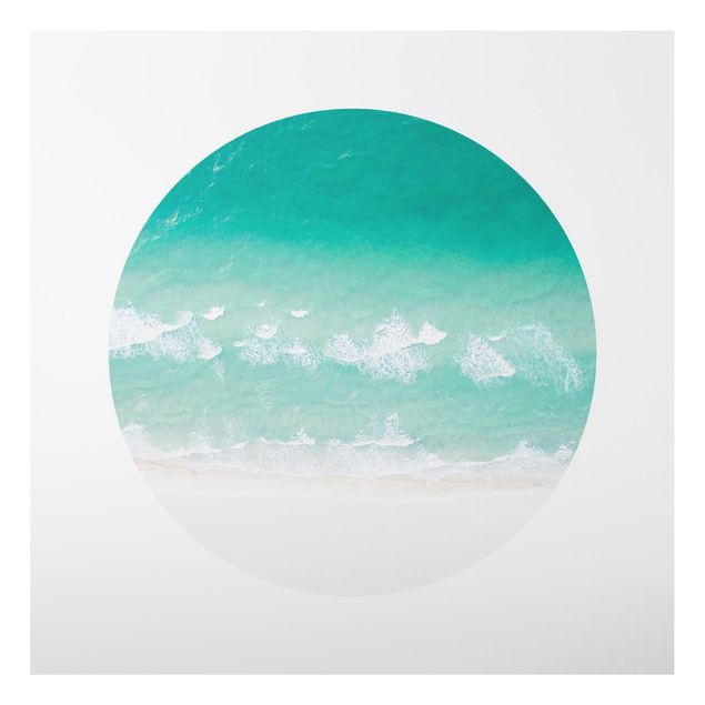 Tableau paysage L'océan en cercle