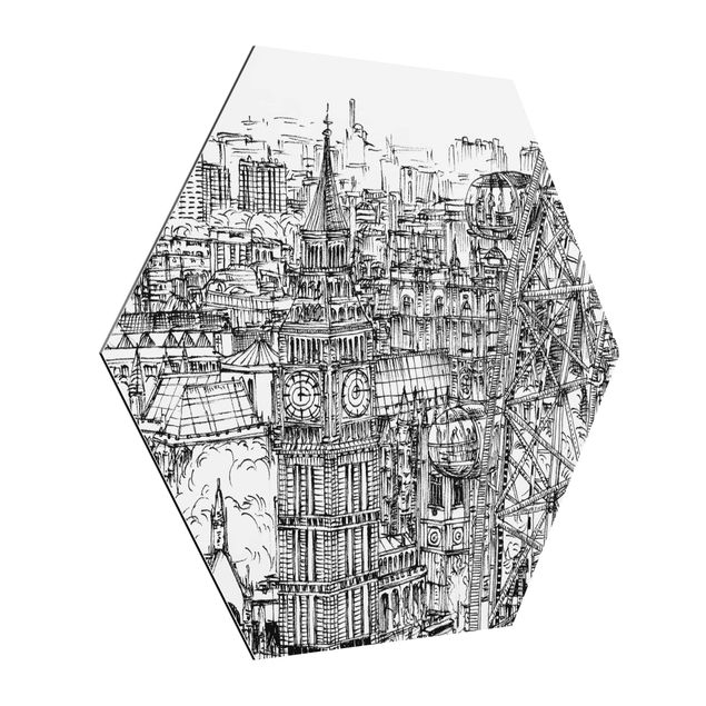 Tableau de ville Étude de ville - London Eye