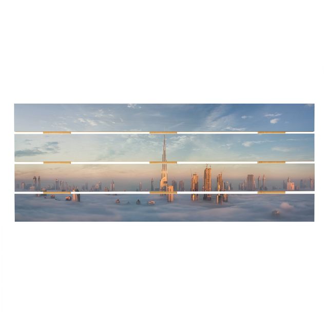 Impression sur bois - Dubai Above The Clouds