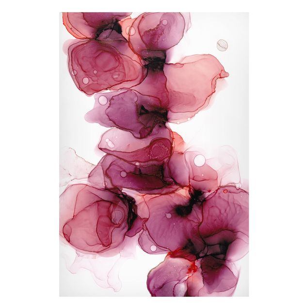Tableaux modernes Fleurs sauvages en violet et or