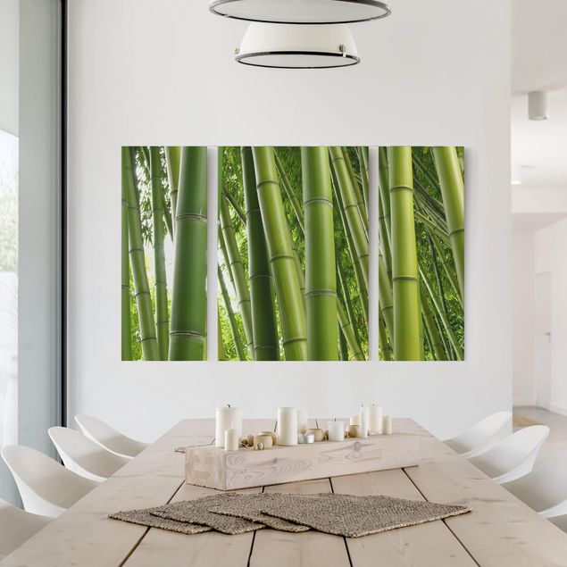 Tableau toile bambou Bamboo Trees