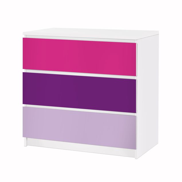 Papier adhésif pour meuble IKEA - Malm commode 3x tiroirs - Set Girly
